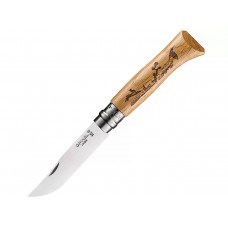 Нож Opinel серии Tradition Animalia №08, клинок 8,5см, заяц