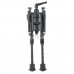 Сошки карбоновые Vector Optics 6-9” для установки на антабку, высота от 15 до 23см, переходник на weaver в комплекте (RSCFS-06P) модель 00015516 от Vector Optics