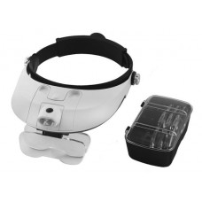Лупа Kromatech налобная 1/2/3/4/5/6x, с подсветкой (2 LED) MG81001-G модель 72919 от Kromatech