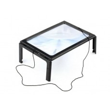 Линза Френеля Kromatech настольная 2,5x, 161х238 мм, на ножках, с подсветкой (12 LED) TH-275205B модель 74710 от Kromatech