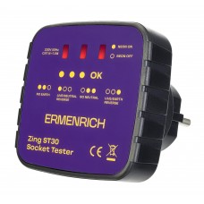 Тестер розеток Ermenrich Zing ST30 модель 83818 от Ermenrich