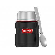 Термос для еды THERMOS KING SK-3000 RCMB 0,47L, складная ложка, чёрный модель 372826 от Thermos