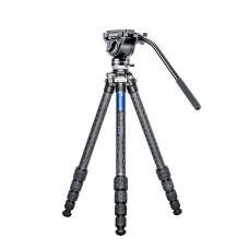 Штатив трипод Leofoto LS-255CEX+ BV-5 (видеоголова жидкостная, вес 0,528 кг, длина рычага 280 мм) CARBON (размер в собранном виде 450 мм,макс.высота 1406 мм,мин.83 мм,вес 1,03 кг. резьба 3/8) модель 00016568 от Leofoto