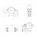 Быстросъемные кольца  Vector Optics, стальные, D25,4мм, Weaver, низкие,H19мм, (XASR-SQ01)  рычажные модель 00017119 от Vector Optics