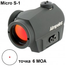 Коллиматорный прицел Aimpoint Micro S-1, 6 MOA,на вентилируемую планку модель 200369 от Aimpoint
