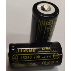 Аккумулятор LiitoKala 16340 (CR123A) Li-ion 3,7в 700mAh (Lii-16A) модель st_9381 от LiitoKala