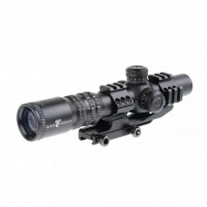 Прицел оптический Veber Black Russian 1-4х24 RG загонник  (26245) модель vb_26245 от Veber