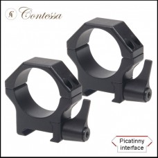 Быстросъемные кольца Contessa на Picatinny D26mm BH26mm (SPP01/D/SR пара) сталь