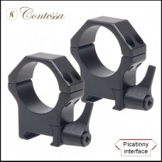 Быстросъемные кольца Contessa на Weaver D26mm BH19mm (SPP01/C/SR пара) сталь