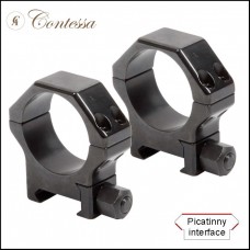 Кольца Contessa на Picatinny D30мм, высота BH 12мм (SPP02/B) сталь модель 00009366 от Contessa Alessandro