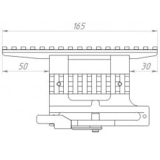 Кронштейн Weaver/Тигр (низкий) МВЖИ.301569.076-03 модель st_7824 от ВОМЗ