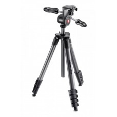 Штатив Manfrotto Compact Advanced MKCOMPACTADV-BK, с встроенной 3D головой, чёрный