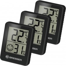 Гигрометр и термометр Bresser Temeo Hygro, набор 3 шт., черный модель 75688 от Bresser