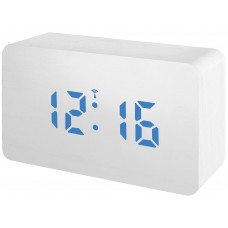 Часы Bresser MyTime W Color LED Blue, белые модель 77161 от Bresser