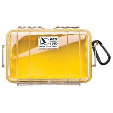 Защитный кейс Peli 1050 прозрачный с желтой вставкой