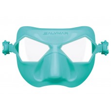 Маска Salvimar Incredibile голубой силикон/прозрачные линзы