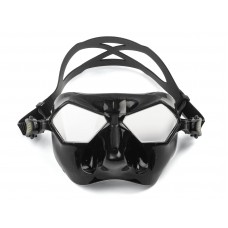 Маска Salvimar Incredibile черный силикон/прозрачные линзы