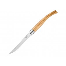 Нож складной Opinel Olive Effile 12 New, филейный, нержавеющая сталь, олива Нож складной Opinel Olive Effile 12 New, филейный, нержавеющая сталь, олива
