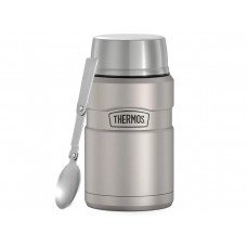 Термос для еды THERMOS KING SK-3021 MMS 0,7L, складная ложка, стальной