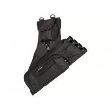 Колчан поясной Stinger, полиэстер, 4 пластиковые трубки, 6 карманов, чёрный