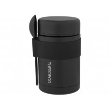 Термос для еды THEROPOD TP-20-520-B 0.52L, нержавеющая сталь, ложка, чёрный