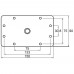 Кронштейн KUPO KS-046 3" BABY WALL PLATE