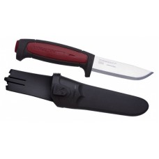 Нож Morakniv Pro, углеродистая сталь, бордовый