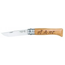 Нож Opinel серии Tradition Animalia №08, рисунок - собака
