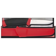 Нож Morakniv Companion Rescue SRT Safe, серейтор, сигнальный красный