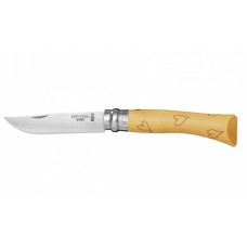 Нож Opinel серии Tradition Nature №07, рисунок - сердце