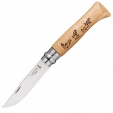 Нож Opinel серии Tradition Animalia №08, рисунок - форель