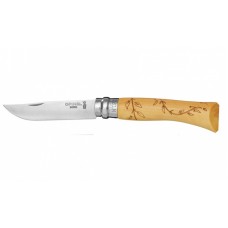 Нож Opinel серии Tradition Nature №07, рисунок - листья