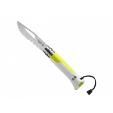 Нож Opinel серии Specialists Outdoor №08, клинок 8,5см, белый/жёлтый