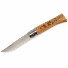 Нож Opinel серии Tradition Animalia №08, рисунок - заяц