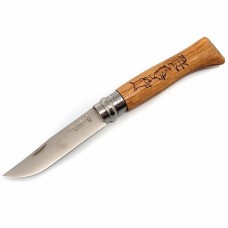 Нож Opinel серии Tradition Animalia №08, рисунок - кабан